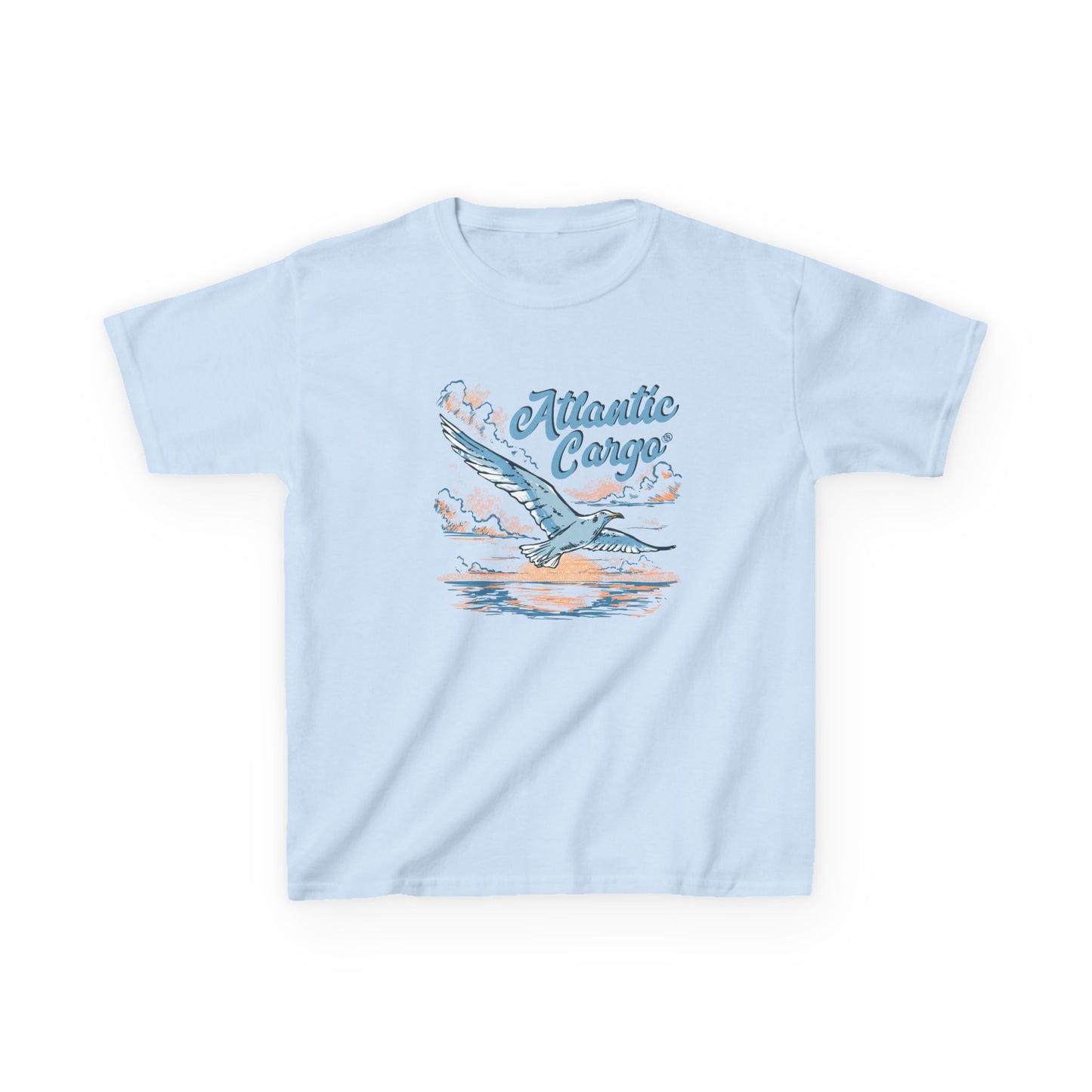 Atlantic Cargo Kids Tee - Vintage Seagull Graphic T-Shirt