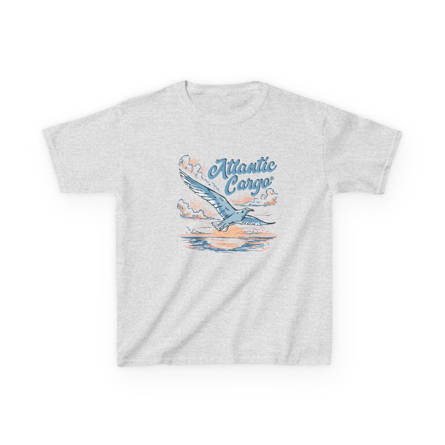 Atlantic Cargo Kids Tee - Vintage Seagull Graphic T-Shirt