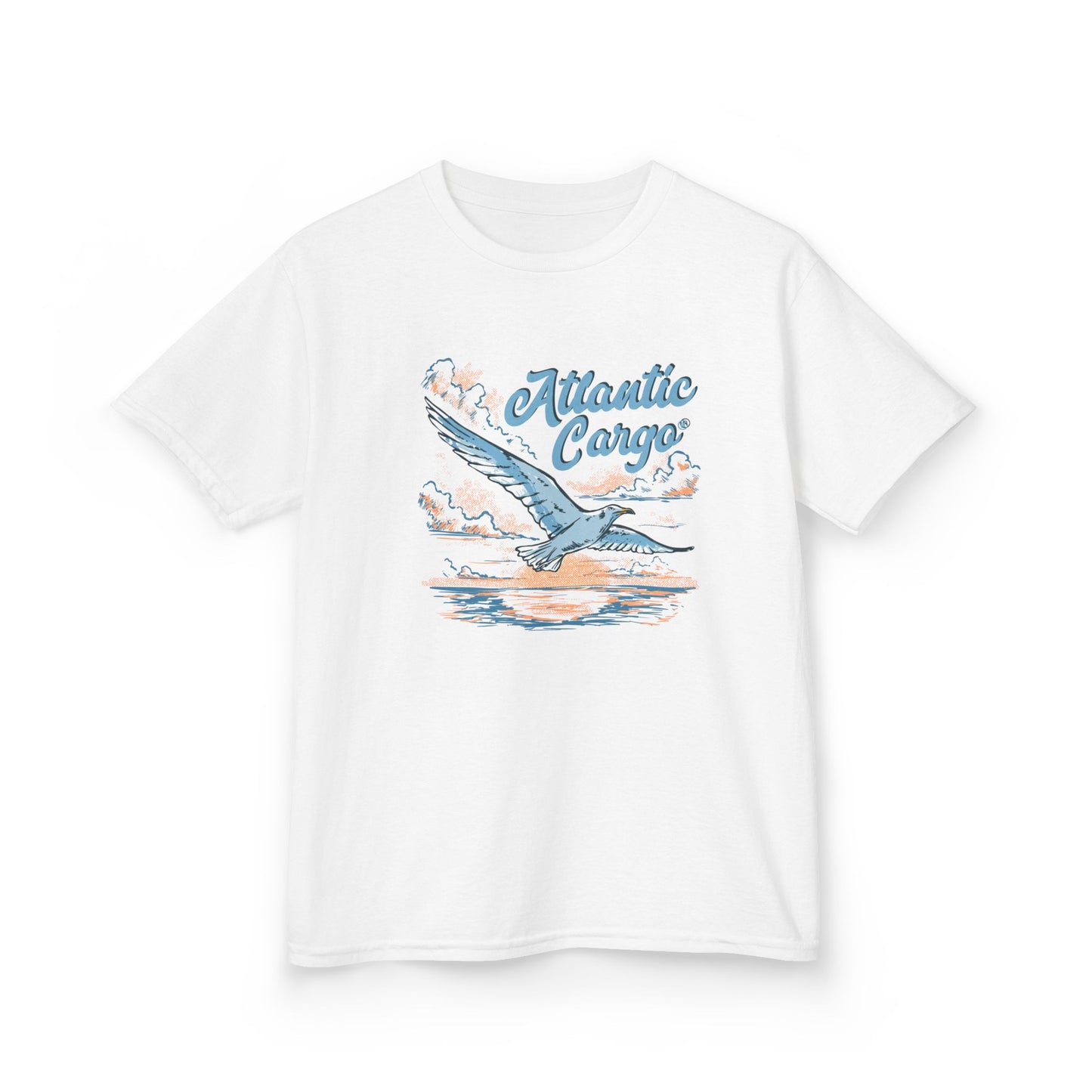 Atlantic Cargo Kids Tee - Vintage Seagull Graphic T-Shirt