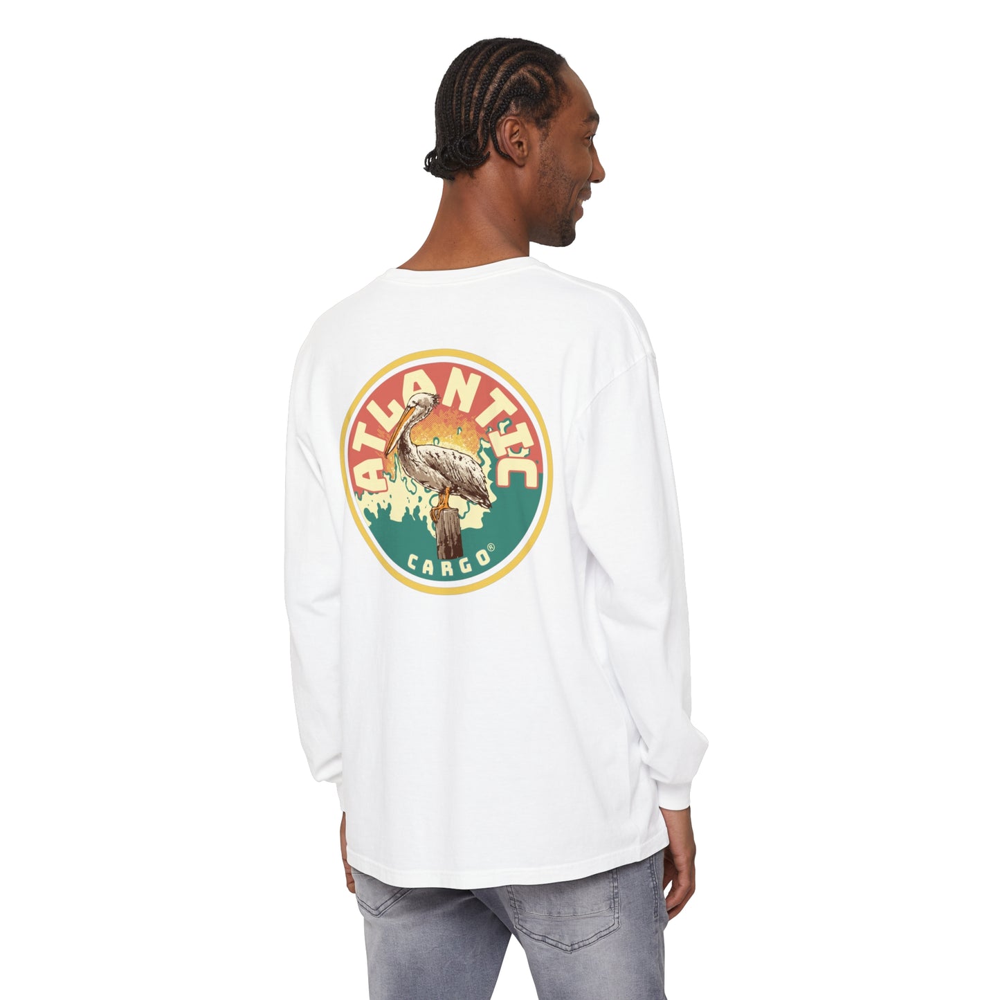 Vintage Atlantic Cargo Pelican Long Sleeve Tee