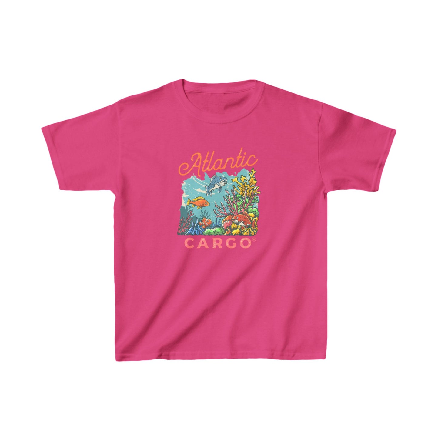 Atlantic Cargo Coral Scene Kids Tee