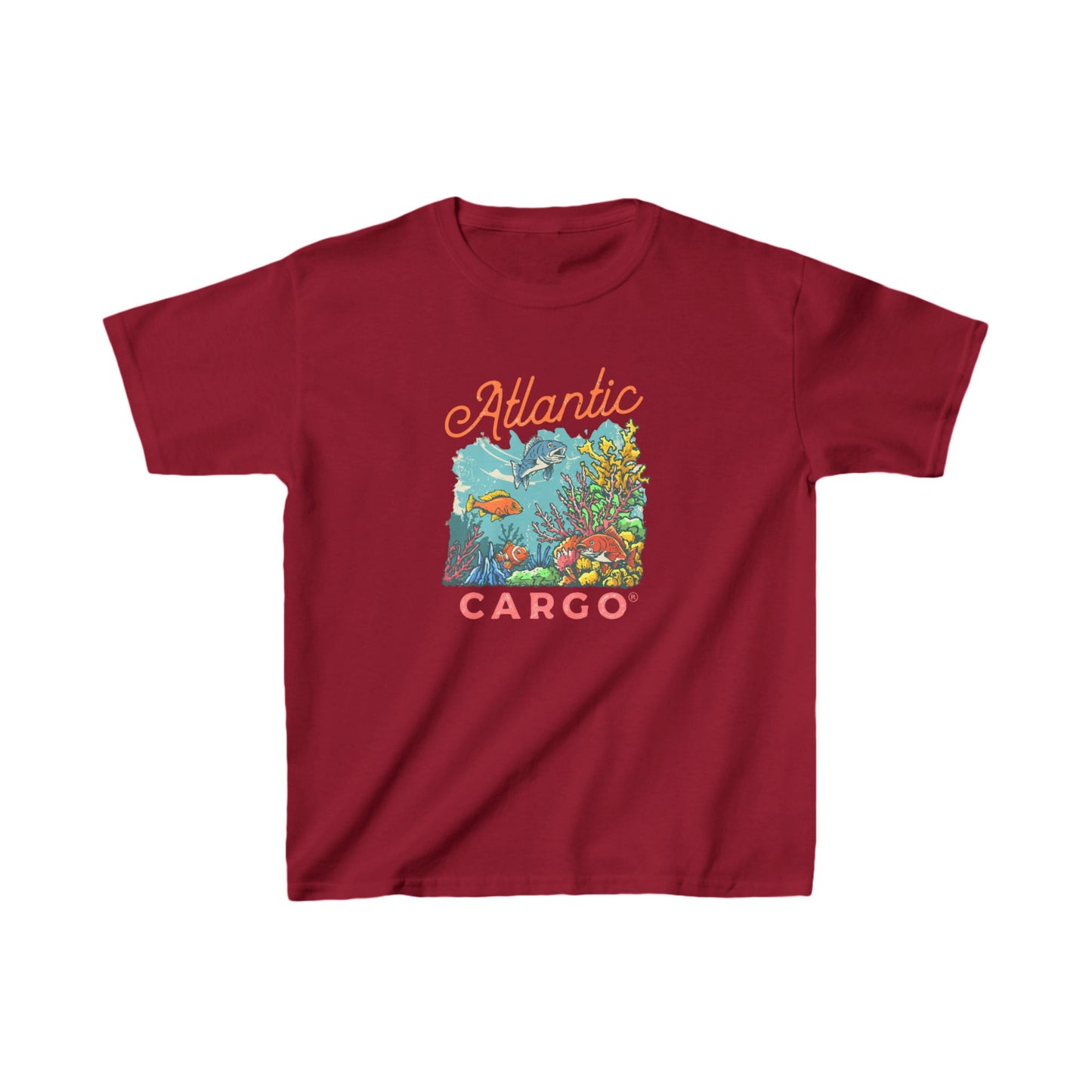 Atlantic Cargo Coral Scene Kids Tee