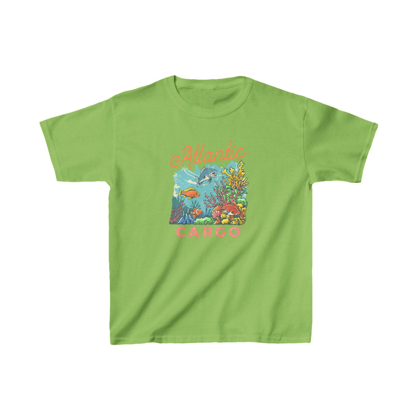 Atlantic Cargo Coral Scene Kids Tee