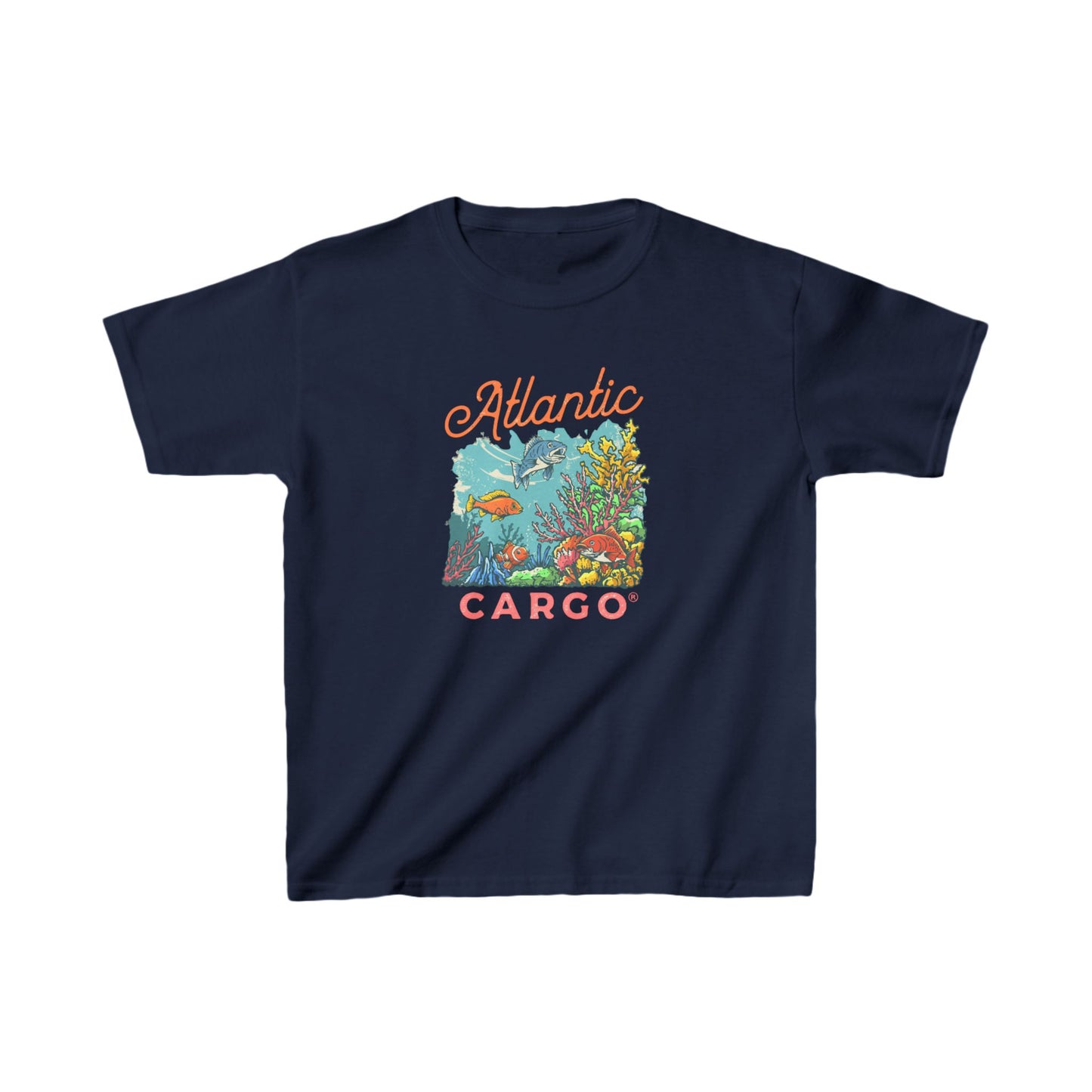 Atlantic Cargo Coral Scene Kids Tee