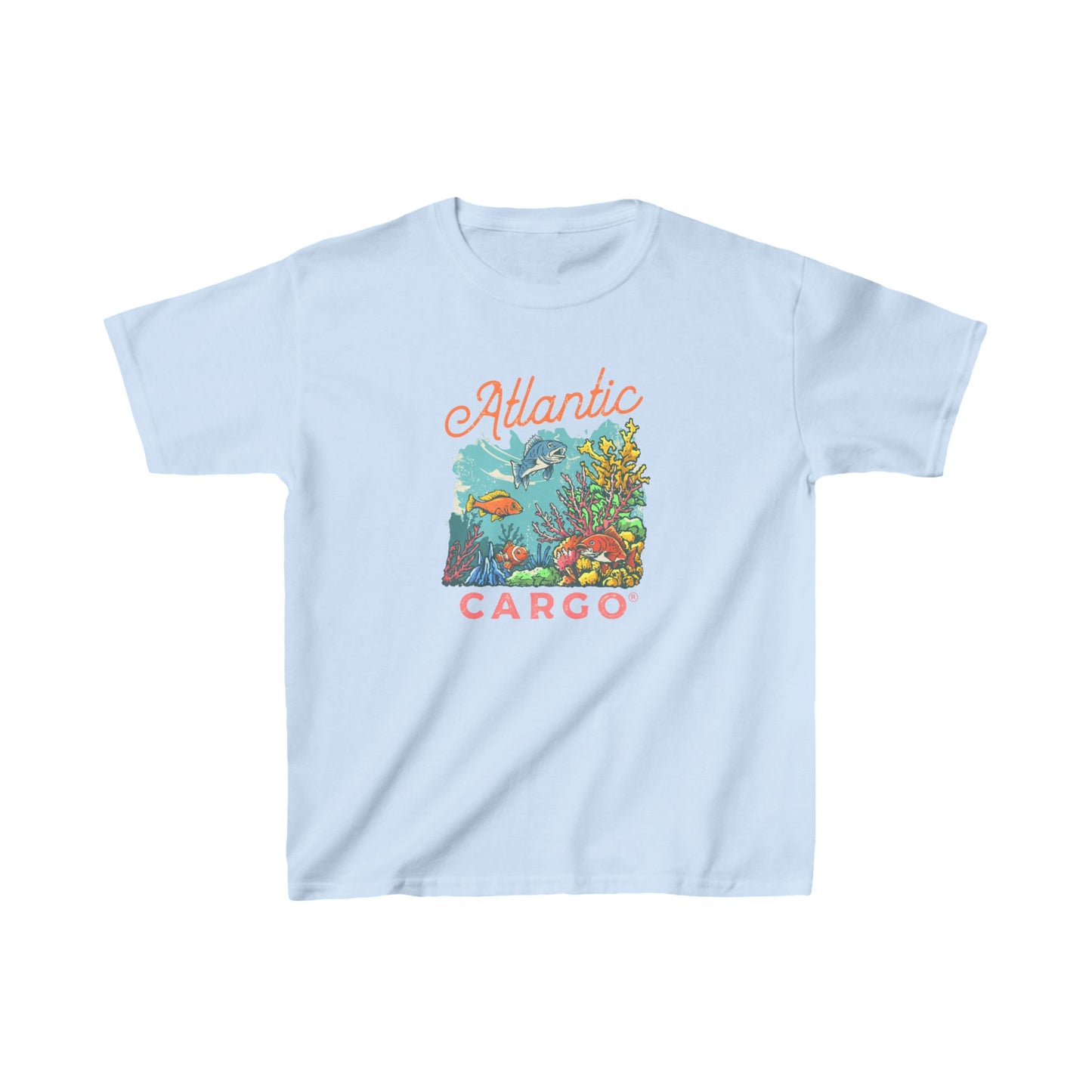 Atlantic Cargo Coral Scene Kids Tee