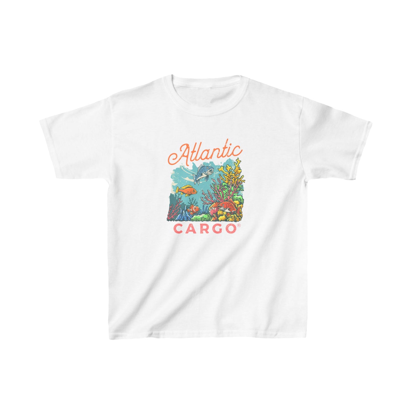 Atlantic Cargo Coral Scene Kids Tee