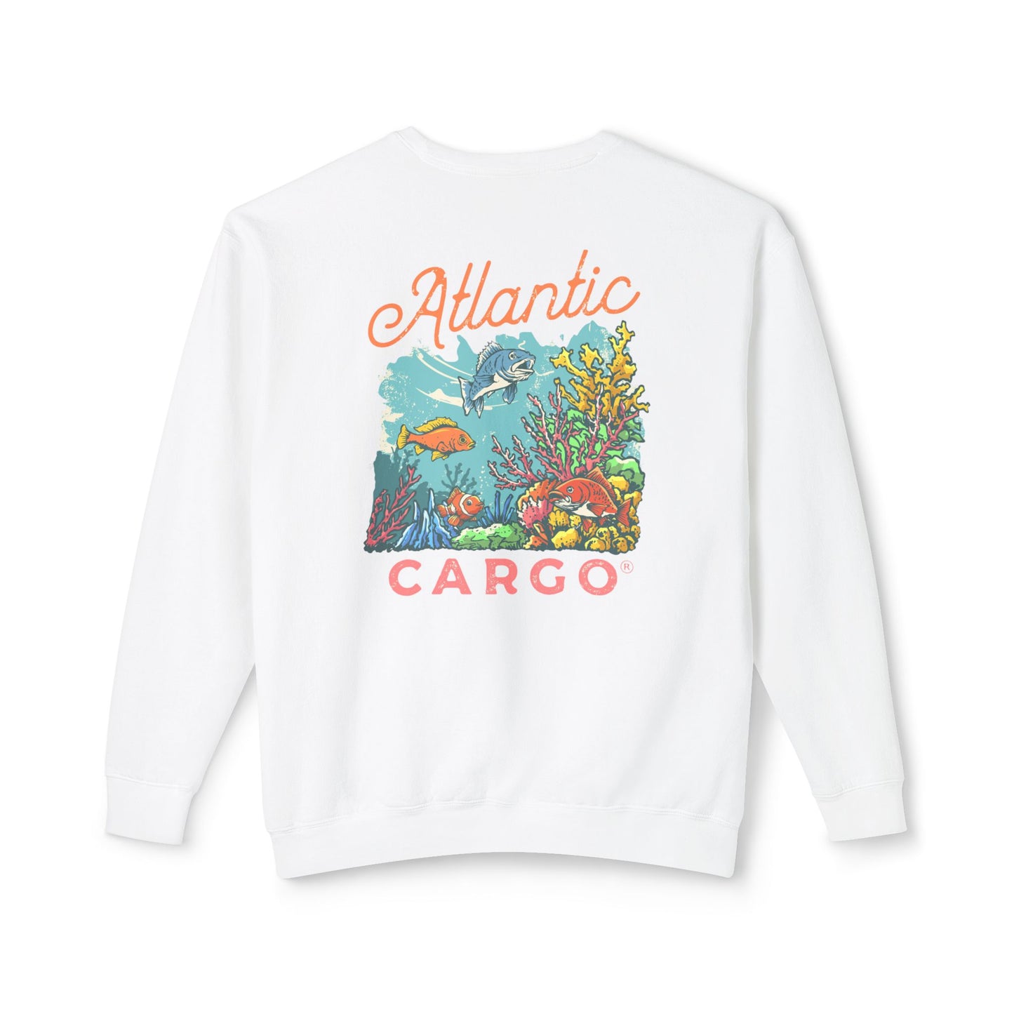 Crewneck Sweatshirt - Atlantic Cargo Coral Print