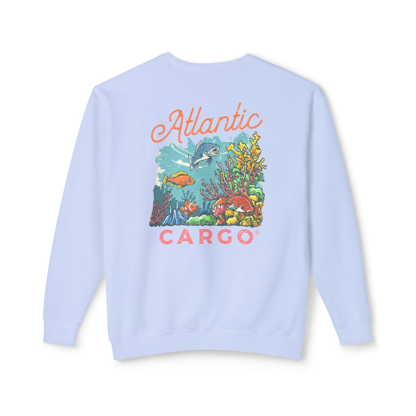 Crewneck Sweatshirt - Atlantic Cargo Coral Print