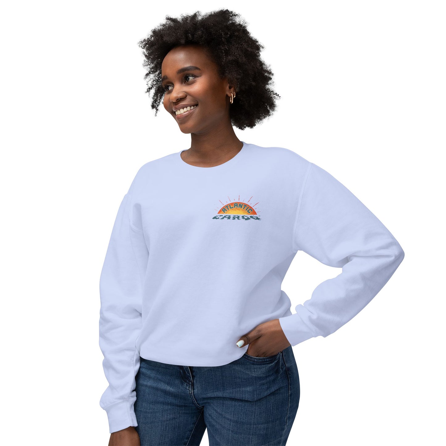 Crewneck Sweatshirt - Atlantic Cargo Coral Print