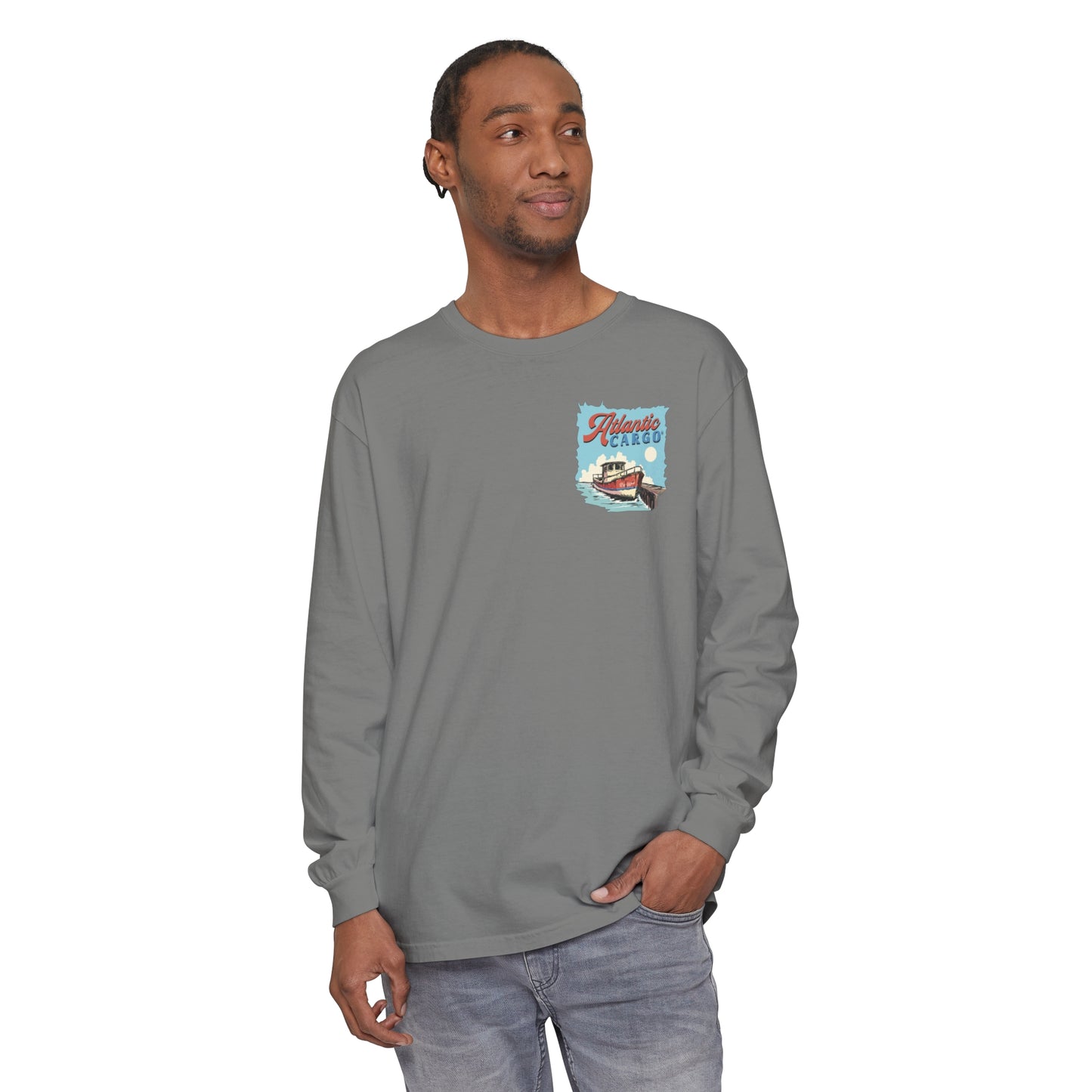 Atlantic Cargo Fishing Boat Long Sleeve Tee