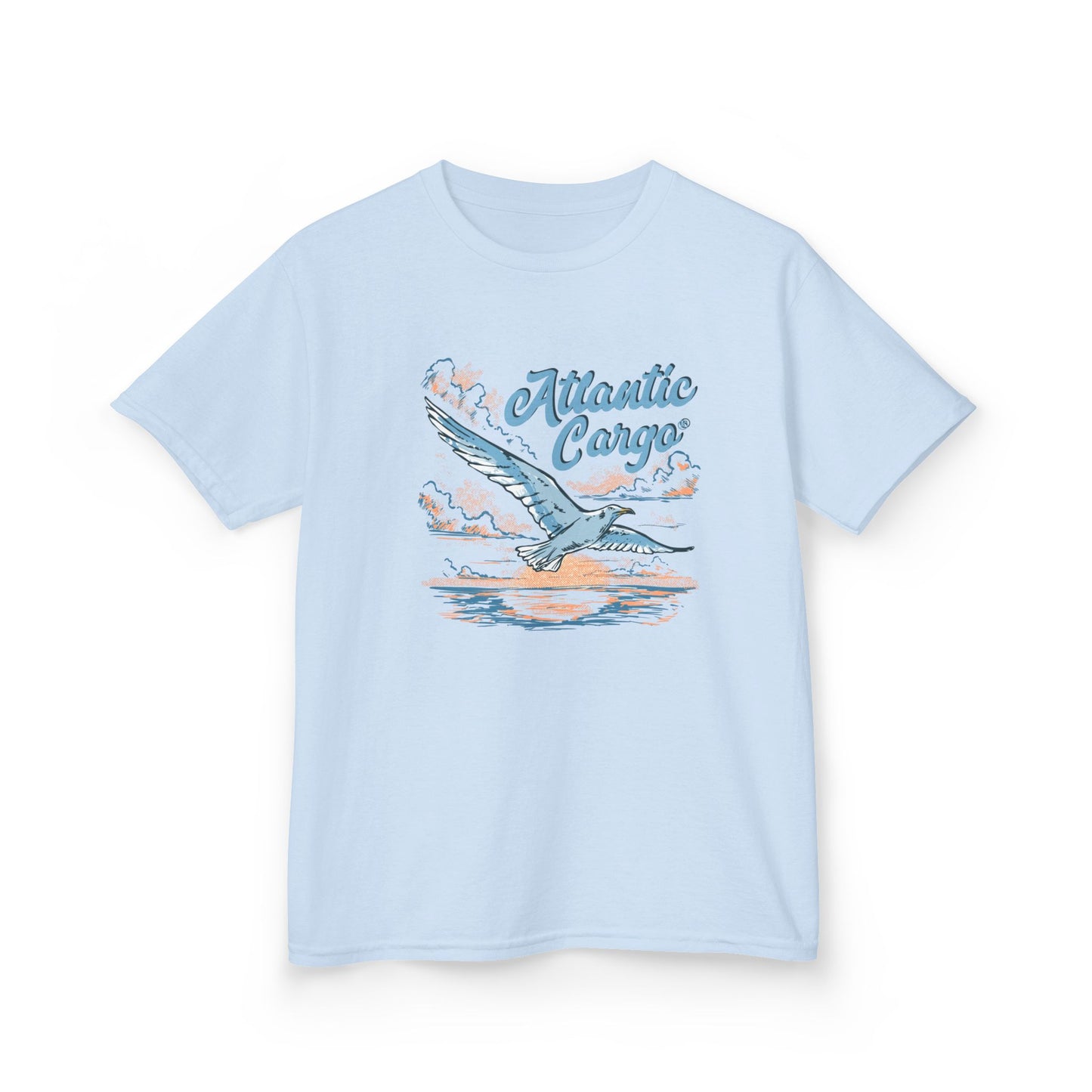 Atlantic Cargo Kids Tee - Vintage Seagull Graphic T-Shirt