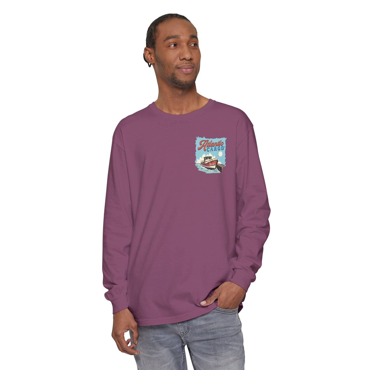 Atlantic Cargo Fishing Boat Long Sleeve Tee