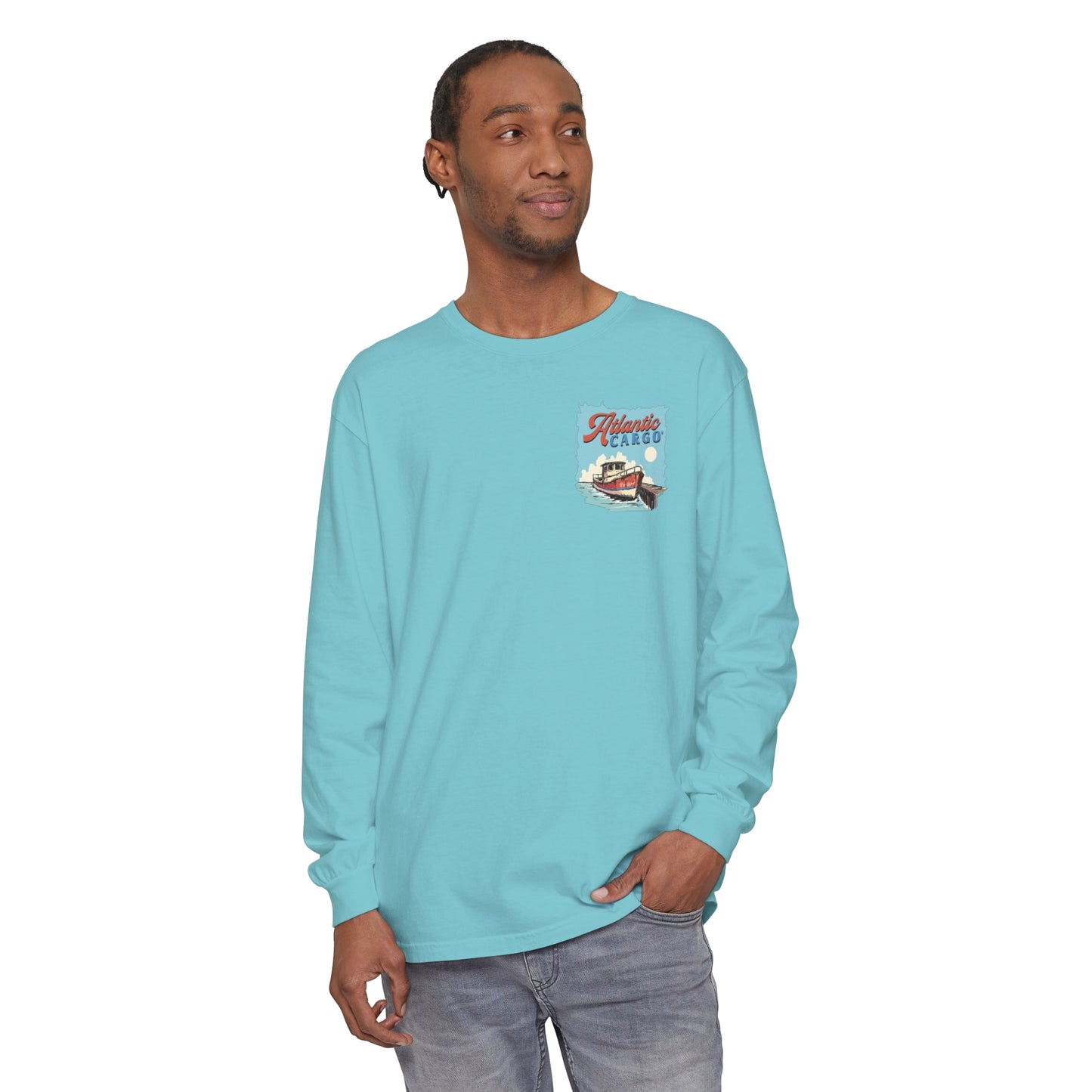 Atlantic Cargo Fishing Boat Long Sleeve Tee