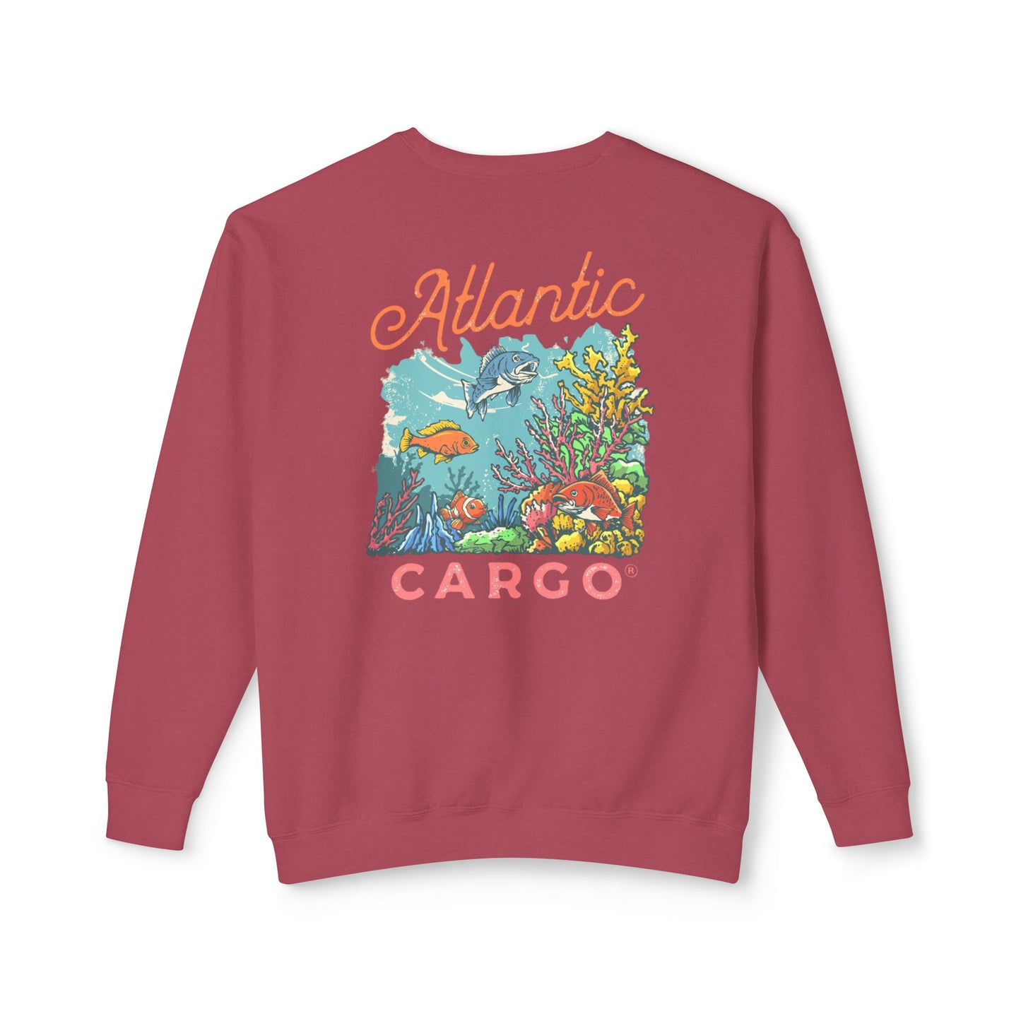 Crewneck Sweatshirt - Atlantic Cargo Coral Print
