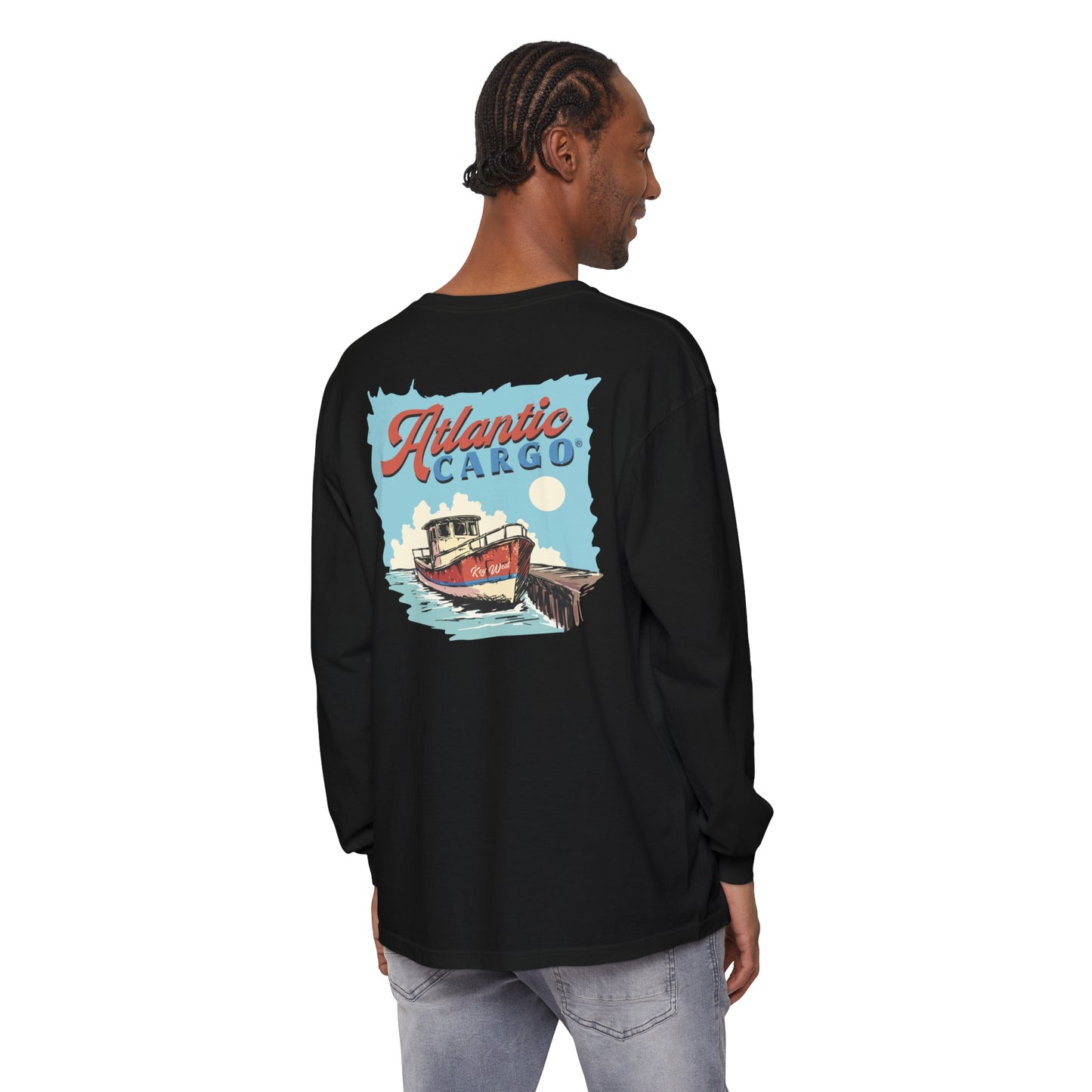 Atlantic Cargo Fishing Boat Long Sleeve Tee