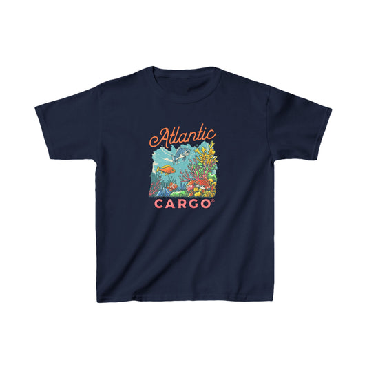 Atlantic Cargo Coral Scene Kids Tee