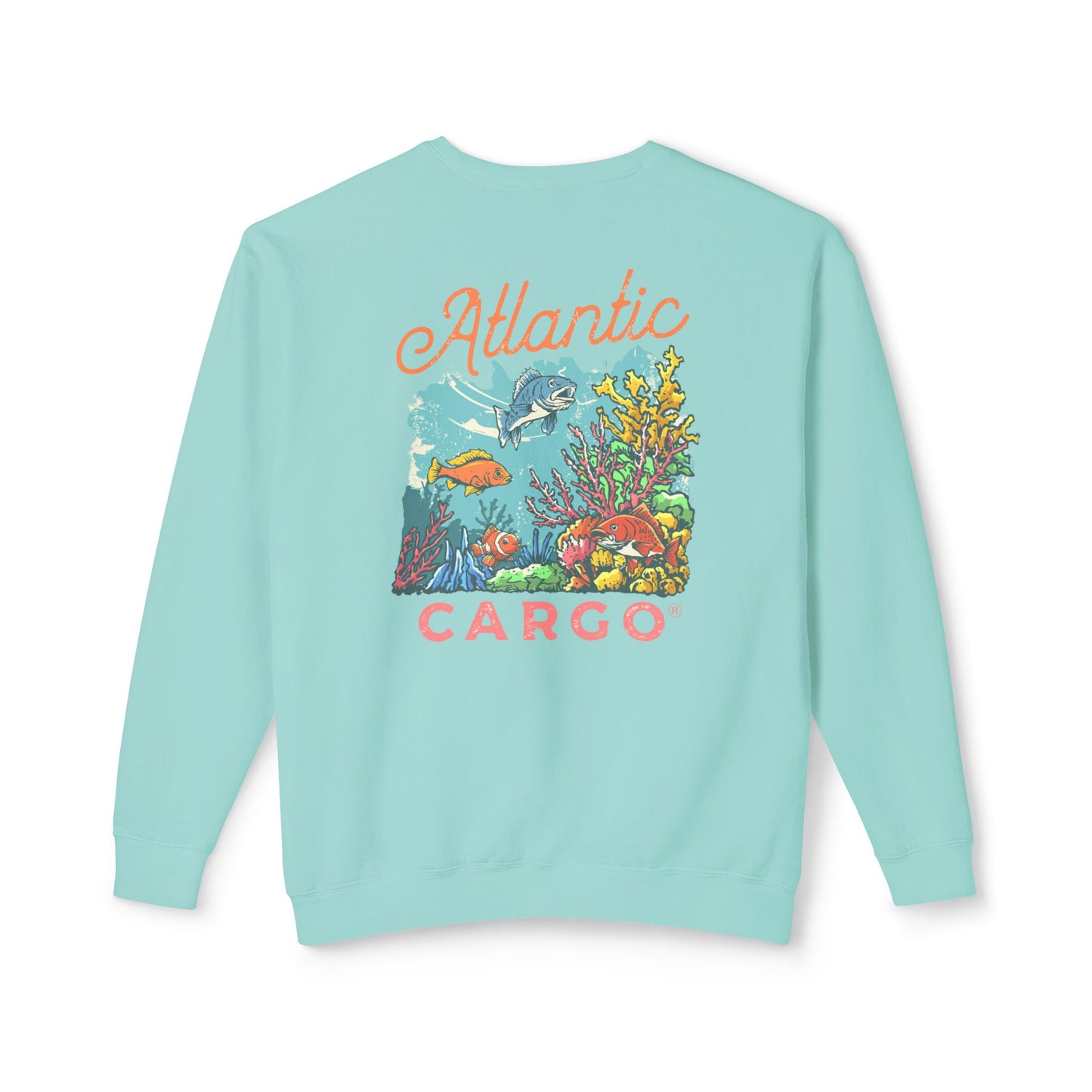 Crewneck Sweatshirt - Atlantic Cargo Coral Print