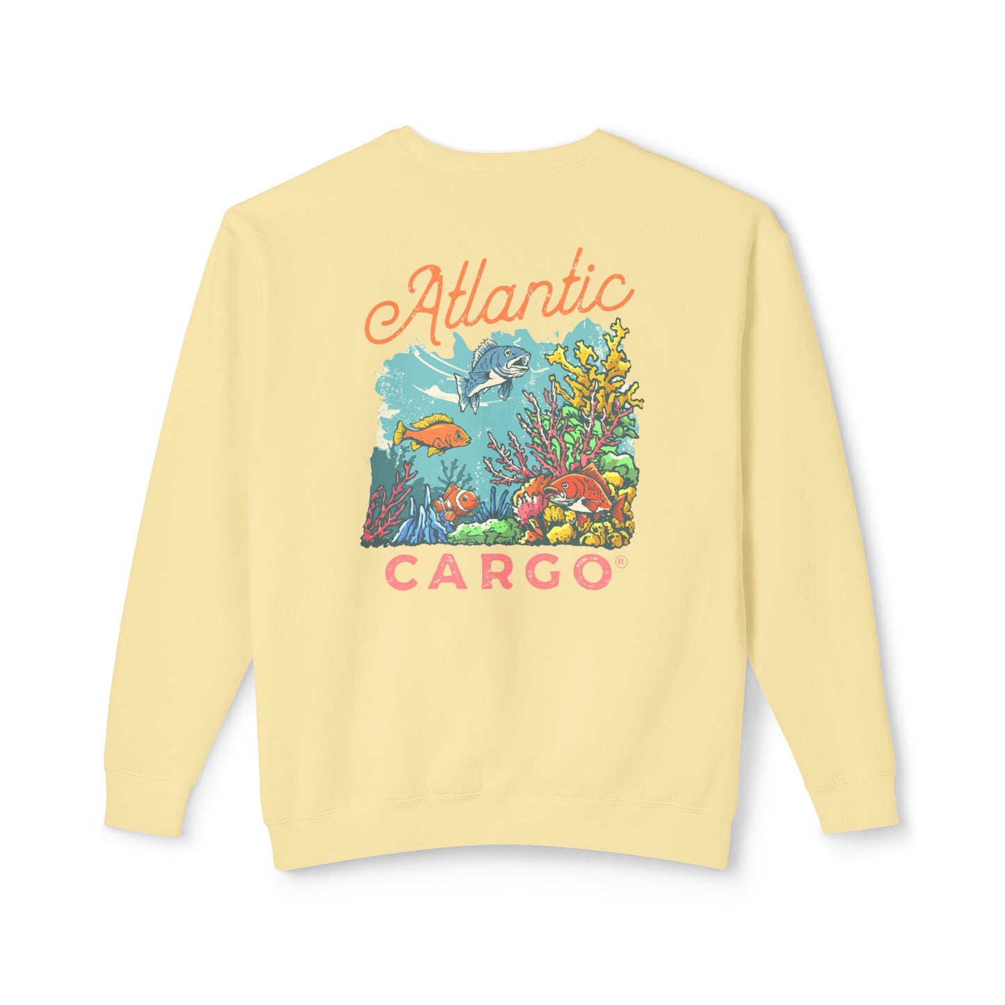 Crewneck Sweatshirt - Atlantic Cargo Coral Print