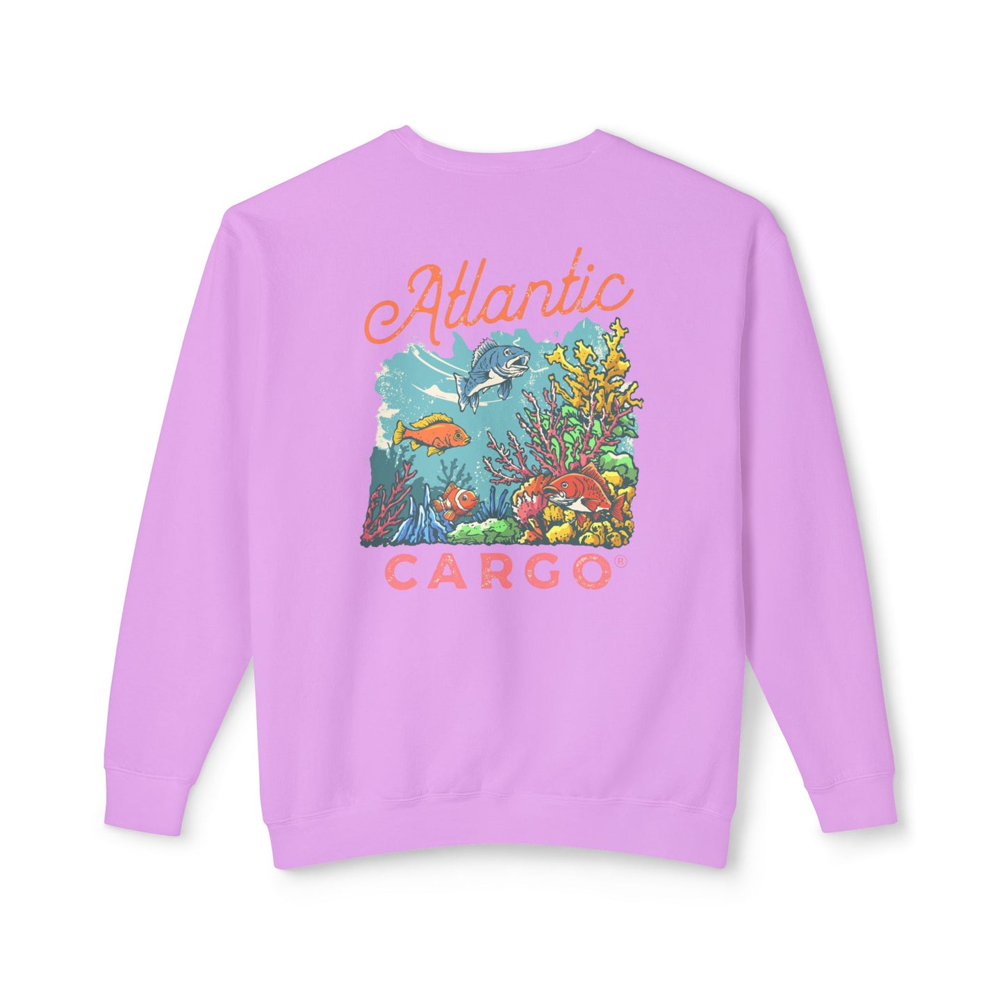 Crewneck Sweatshirt - Atlantic Cargo Coral Print