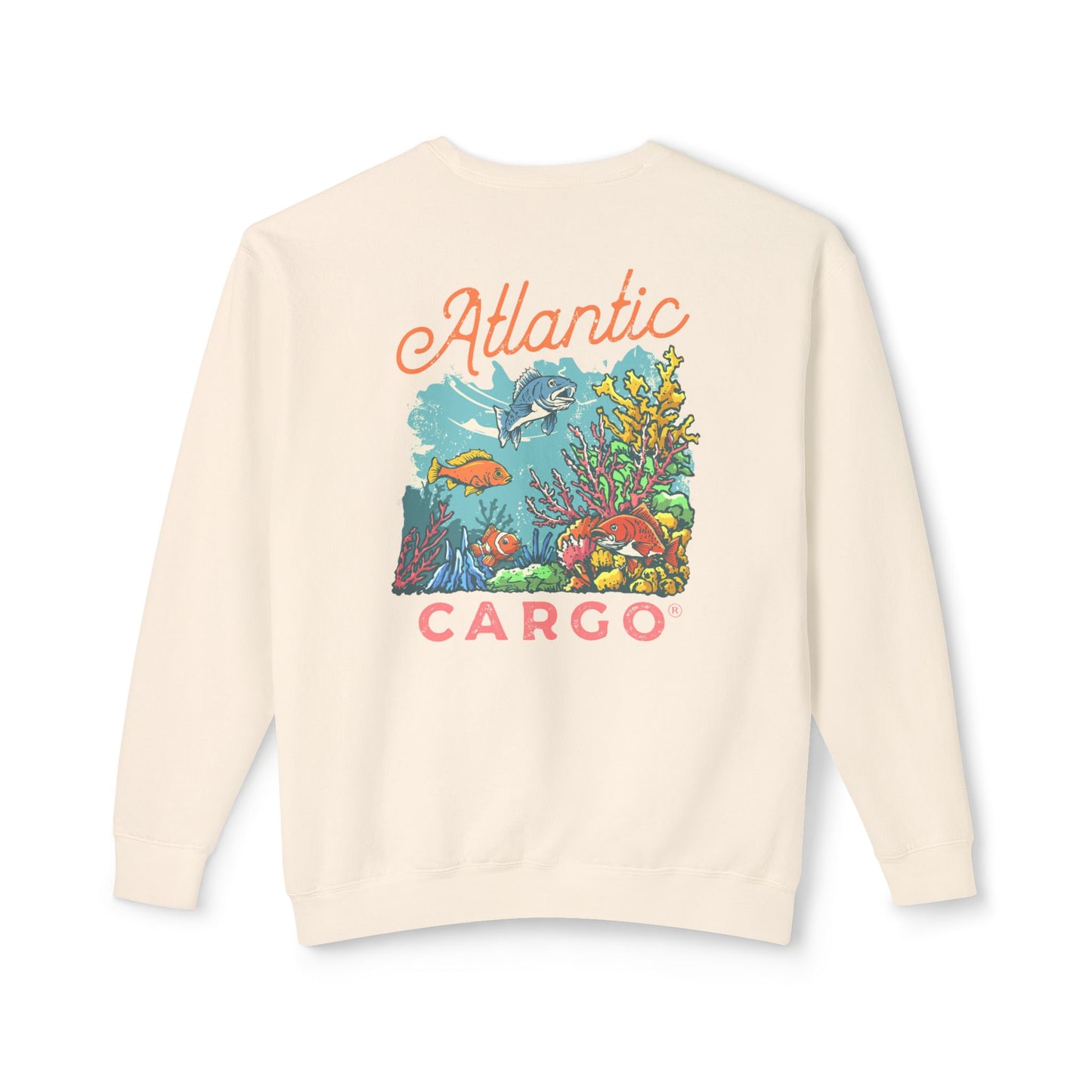 Crewneck Sweatshirt - Atlantic Cargo Coral Print
