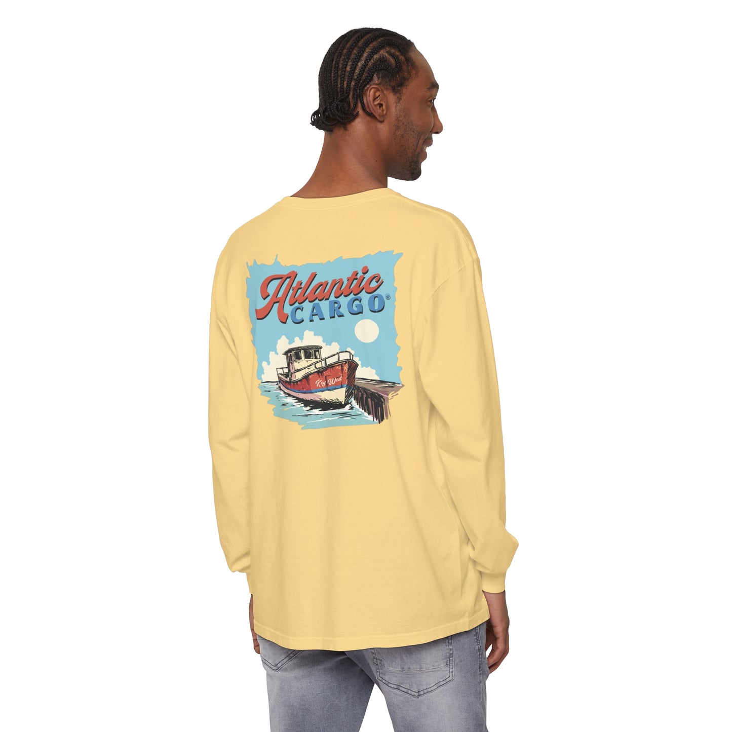 Atlantic Cargo Fishing Boat Long Sleeve Tee