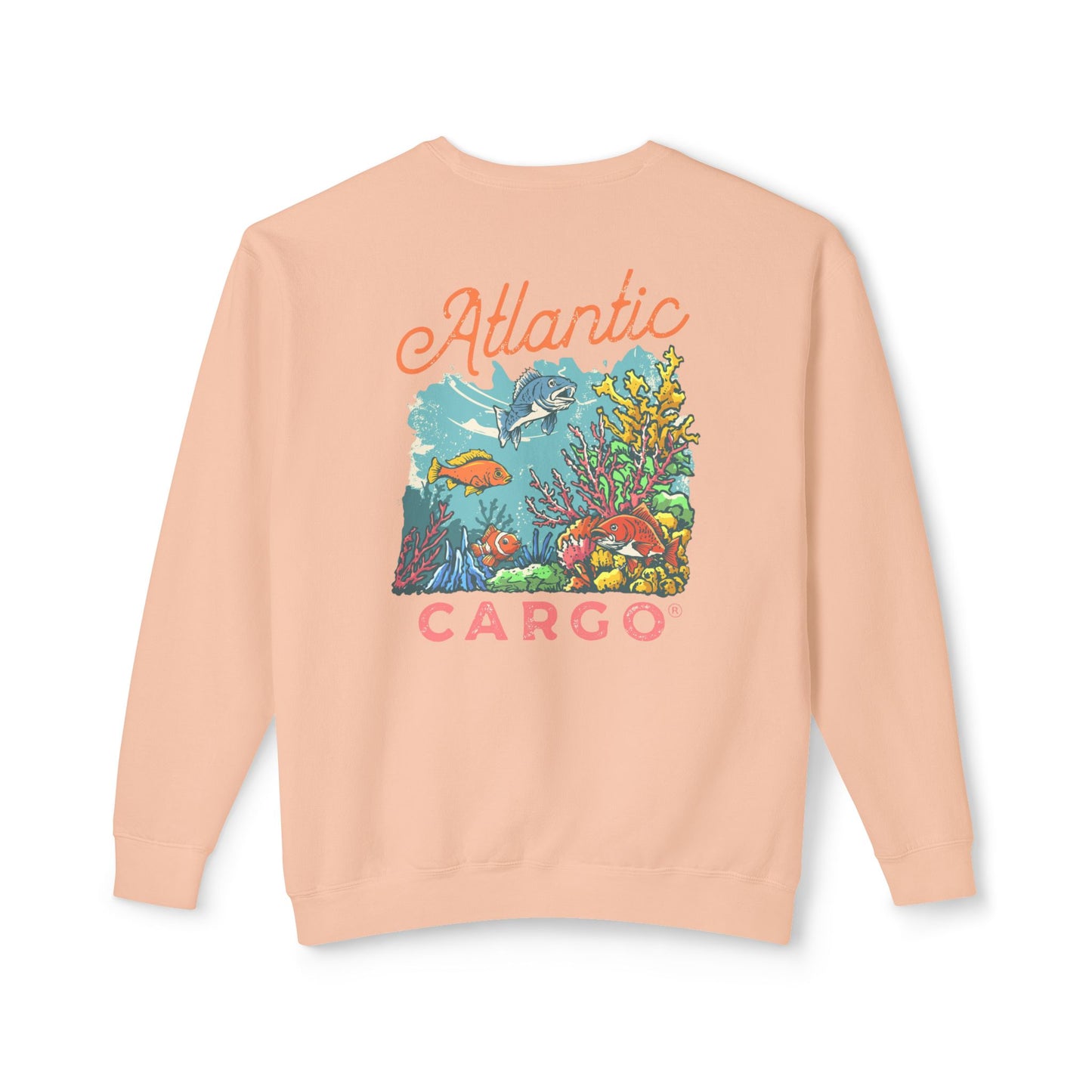 Crewneck Sweatshirt - Atlantic Cargo Coral Print