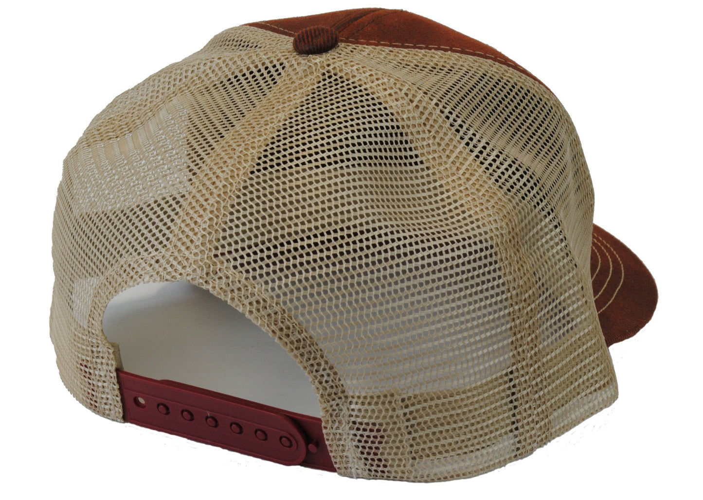Key West Gear Maroon / Khaki Trucker Cap